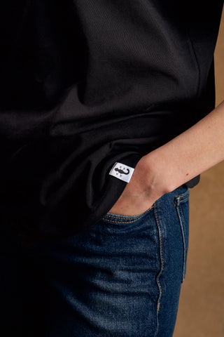 Duck Embroidered Black T-Shirt