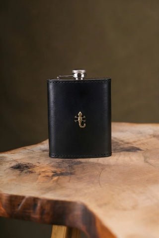 Enamel Mug, Flask, Coaster & Keychain Gift Set