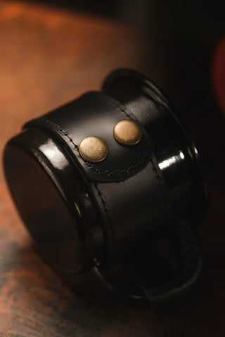 Leather Wrapped Enamel Mug