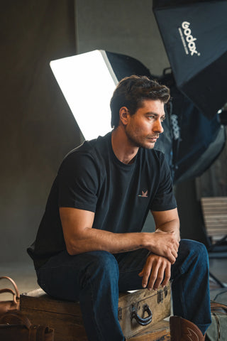 Duck Embroidered Black T-Shirt