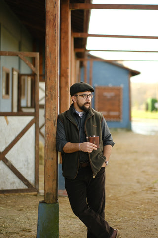 Semender Fully Lined Zip-Up Fleece Vest with Stand Collar